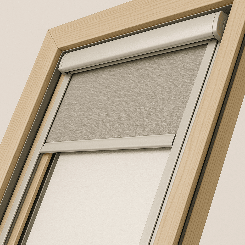 Rolety dachowe w nowoczesnym poddaszu